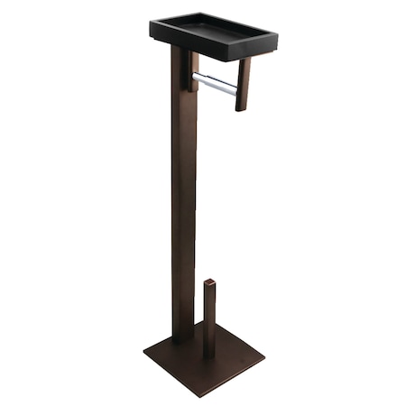 Kingston Brass SCC8505 Freestanding Toilet Paper Holder with Storage Shelf, Oil Rubbed Bronze SCC8505